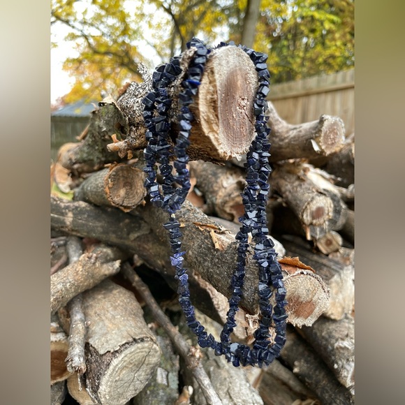 Blue Goldstone Necklace - Picture 6 of 14